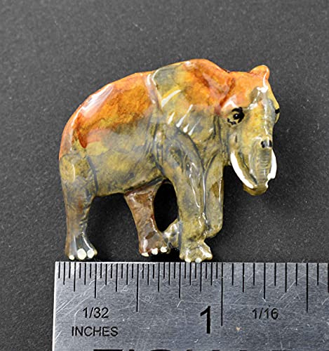 Handcrafted Hand Painted African Elephant Magnet For Personalizing Home Office School Classroom Refrigerator Whiteboard Locker - Made In Usa - Sku Mp092Mag #TOP1
