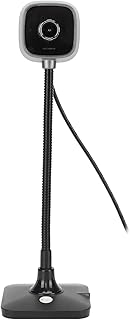 USB PC Camera, 1080P Video Noise Reduction Microphone Omnidirectional Sound 360 Degrees Adjustable Angles, HD Webcam for Online Class