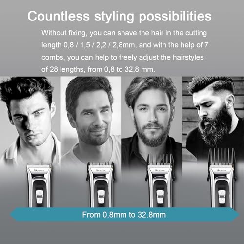 Haarschneidemaschine Herren, Lovebay 11-In-1 Profi Friseur Bart und Haarschneider Set (Black)