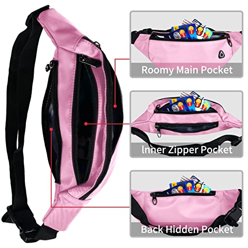 Image of Fanny Packs for Men and Women, Water-Repellent Sports Waist Pack Bag for Travel Hiking Running Hands-free