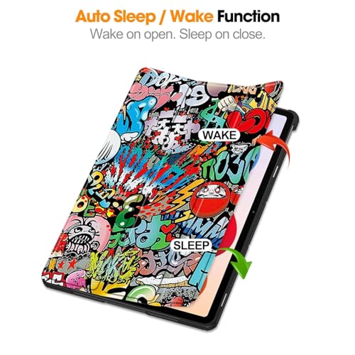 Image of ProElite Case Cover for Oppo Pad 5 12.1 inch Case, Slim Trifold Flip case Cover for Oppo Pad 5 12.1 inch Tablet [Auto Sleep Wake Feature], Hippy