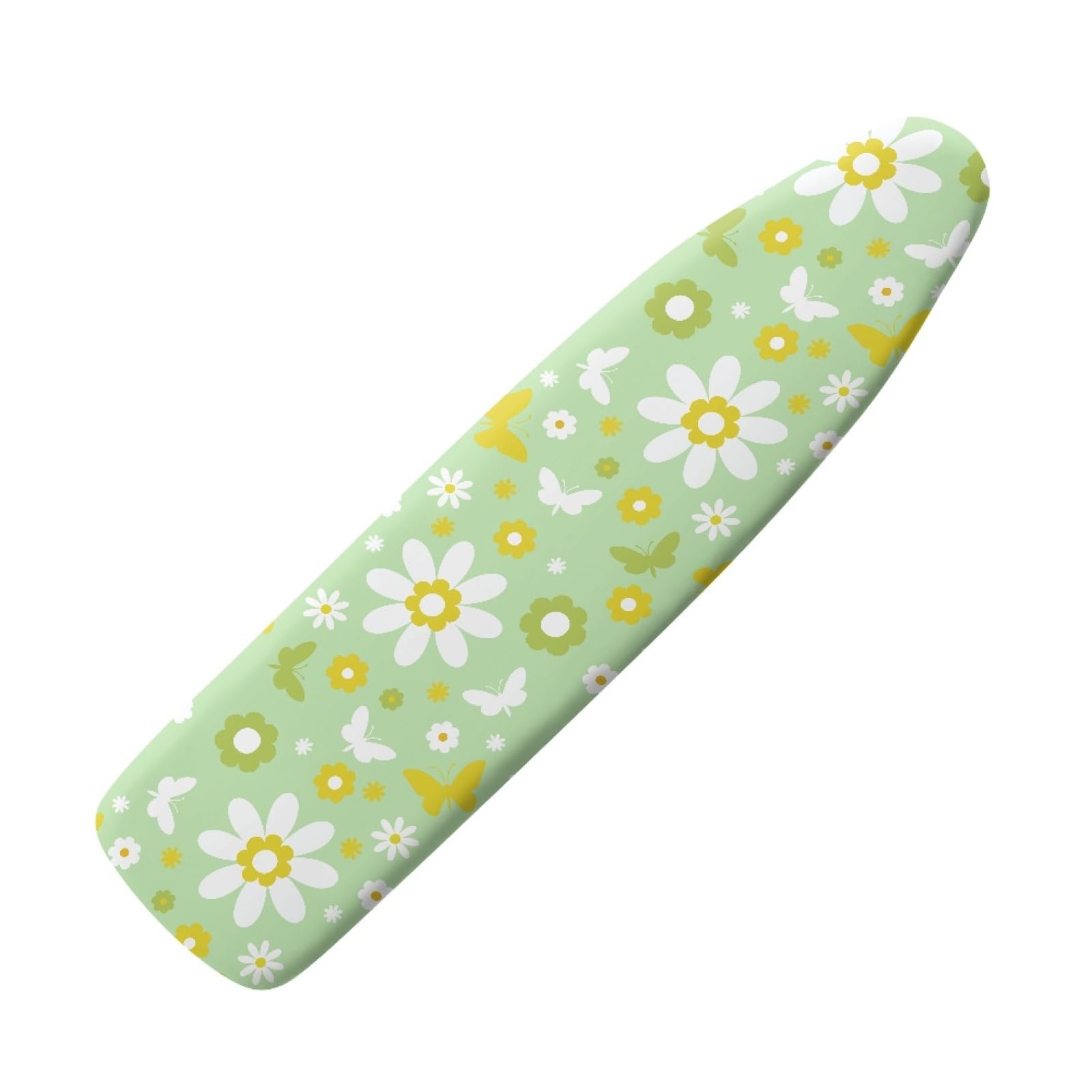 TOADDMOS Daisy Butterfly Green Ironing Board Cover Ironing Board Covers Pad,Easy Fit and Scorching Resistant