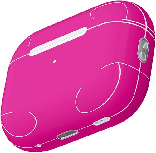 Miniatura 3 de MightySkins Skin compatible con Apple AirPods Pro 2 - Rosa intenso sólido  Funda protectora duradera y única de vinilo  Fácil de aplicar, quitar y