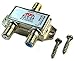 Two Heavy Duty Diplexer 2 Way Splitters Satellite Cable TV Dish Approved