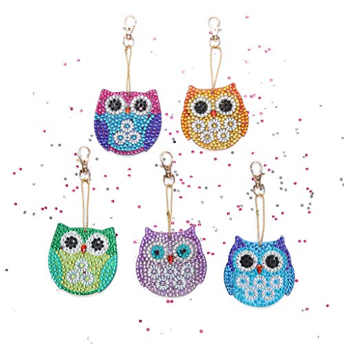 MOMOJIJI 5 Stück Diamant Schlüsselanhänger Cover