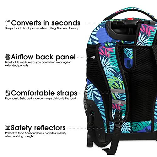 Image of J World New York Sunrise Rolling Backpack Backpack, SAVANNA, 18 inch