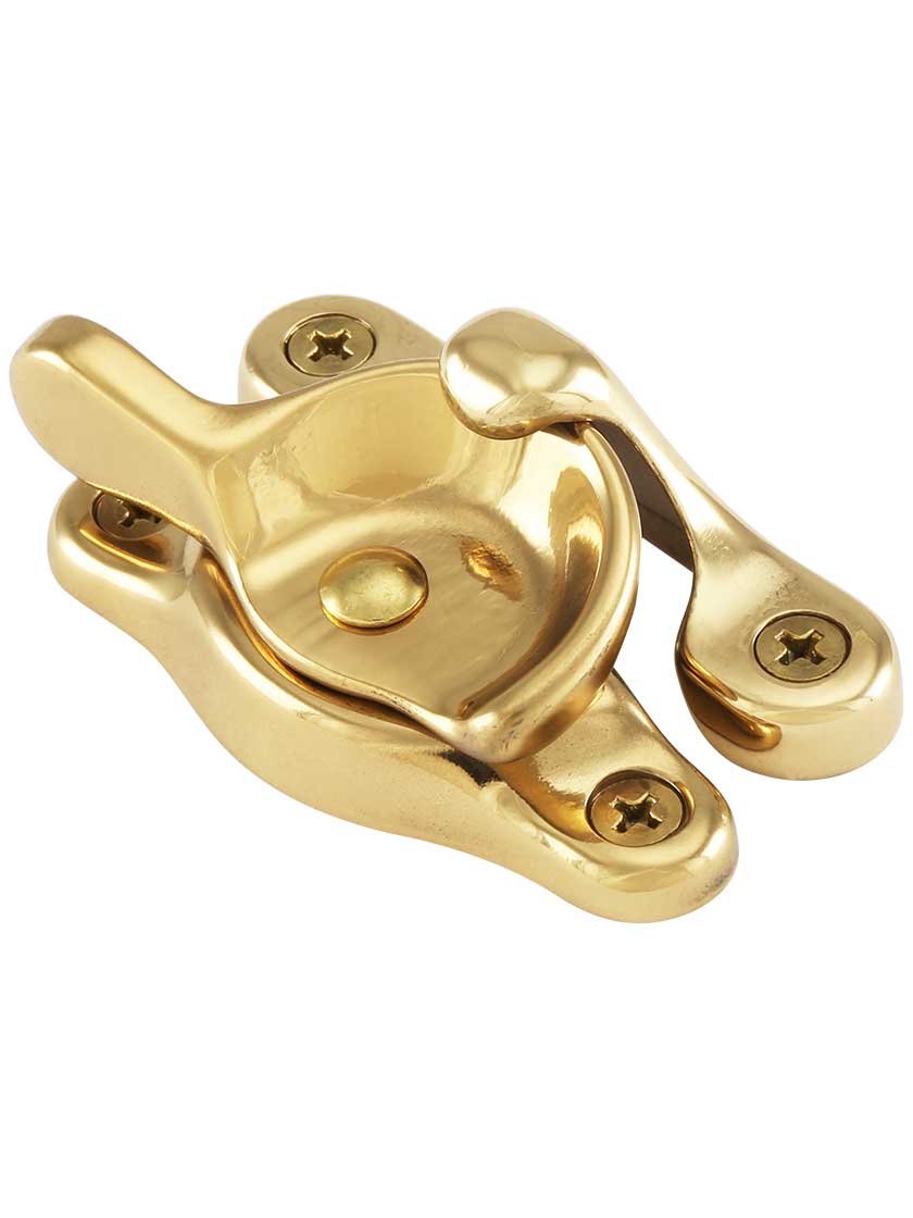 IDH by St. Simons Small Sash Catch, Polished Brass
