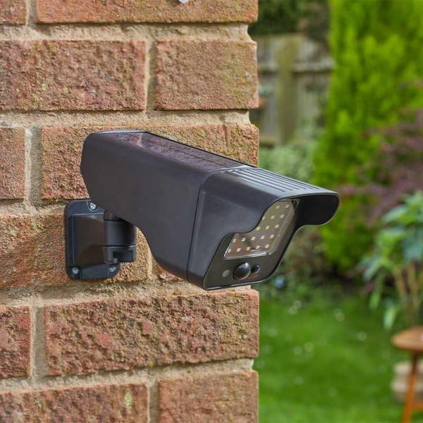 Garden Mile Dummy CCTV Camera Outdoor Pir Solar Decoy Fake