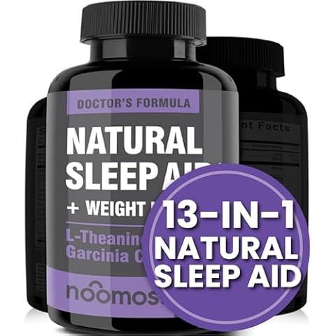 NooMost Natural Sleep Aid Supplements with Magnesium,L theanine & Garcinia | Sleep Pills for deep & Restful Sleep for Adults | Non-Habit-Forming | Helps Fall Asleep Fast Stay Asleep Longer | 60 Tabs Cover