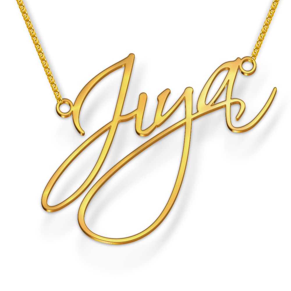 DREAMRAX Jiya Name Necklace in Gold Polish – Elegant Cursive Font, Splash Proof & Anti-Tarnish Personalized Jewelry for Women, Customized Gift for Girls (B09KV7JNCN) Amazon Price History, Amazon Price Tracker