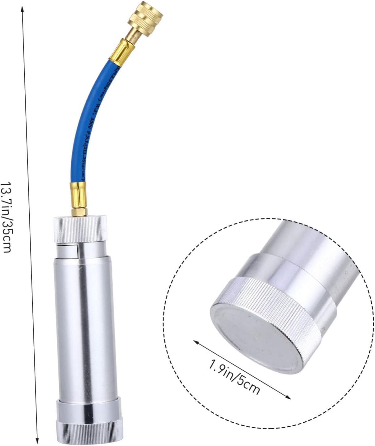 Oil Dye Injector Tool SAE Manual Oiler for Automotive Refrigeration for Filling and Leak Detection