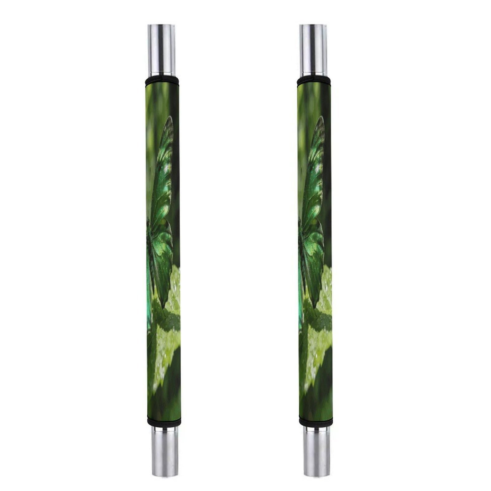 Fodpand Style Butterfly-Green Kitchen Handle Cover, Keep Your Kitchen Appliance Clean, Fashion Refrigerator Anti Slip Sleeve,Anti Slip Handle Cover For Refrigerators Ovens Cabinets Dishwashers