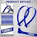 Roowest 1000 Pcs Plastic Truck Trailer Door Seals, Tamper Evident Security Tags, Numbered Safety Disposable Locks for Container Logistics Transport Package Shipping(Blue)