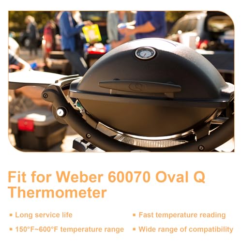 Image of 60070 Grill Temperature Gauge Fit for Weber 60070 Oval Q Thermometer
