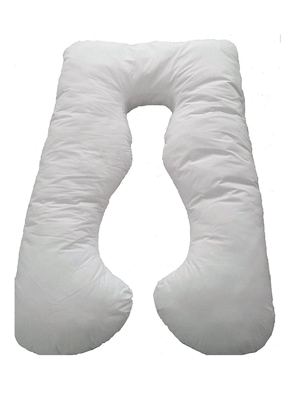 Dubai Gallery Belly Contoured Body U-Shaped Extra Comfort Cuddler Pregnancy Pillow White
