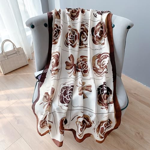 Image of Viscose Scarf for Women | Lightweight & Long | Stole for Women - Stylish Design | Neck Scarf, Hair Scarf, & Head Scarf for Women & Girls | All Season Accessory