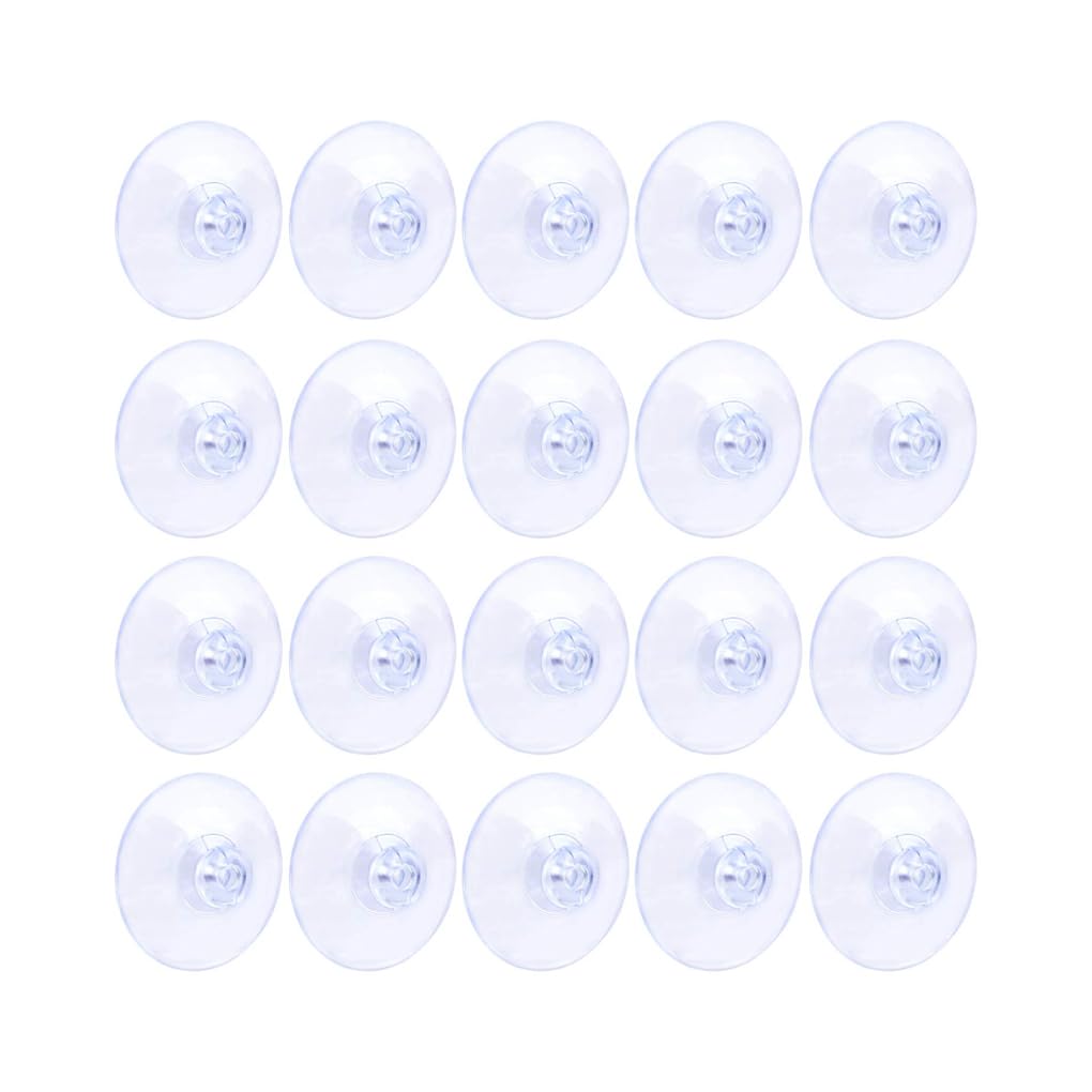 WOVEBIUS 20x Glass Door Mushroom Head Suction Cups Assortment Home Office Retail Sign Hanging Suckers Assorted Kit Accessories