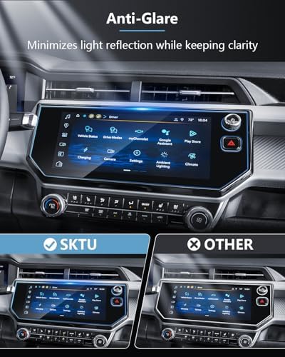 SKTU 2027 Chevy Bolt Screen Protector 11.3 Inch for 2027+ Chevrolet Bolt EV (LT/RS) 11.3-Inch Navigation Screen 2027 Chevy Bolt Accessories Screen Protective Film Tempered Glass [9H Hardness, Ultra HD - 2