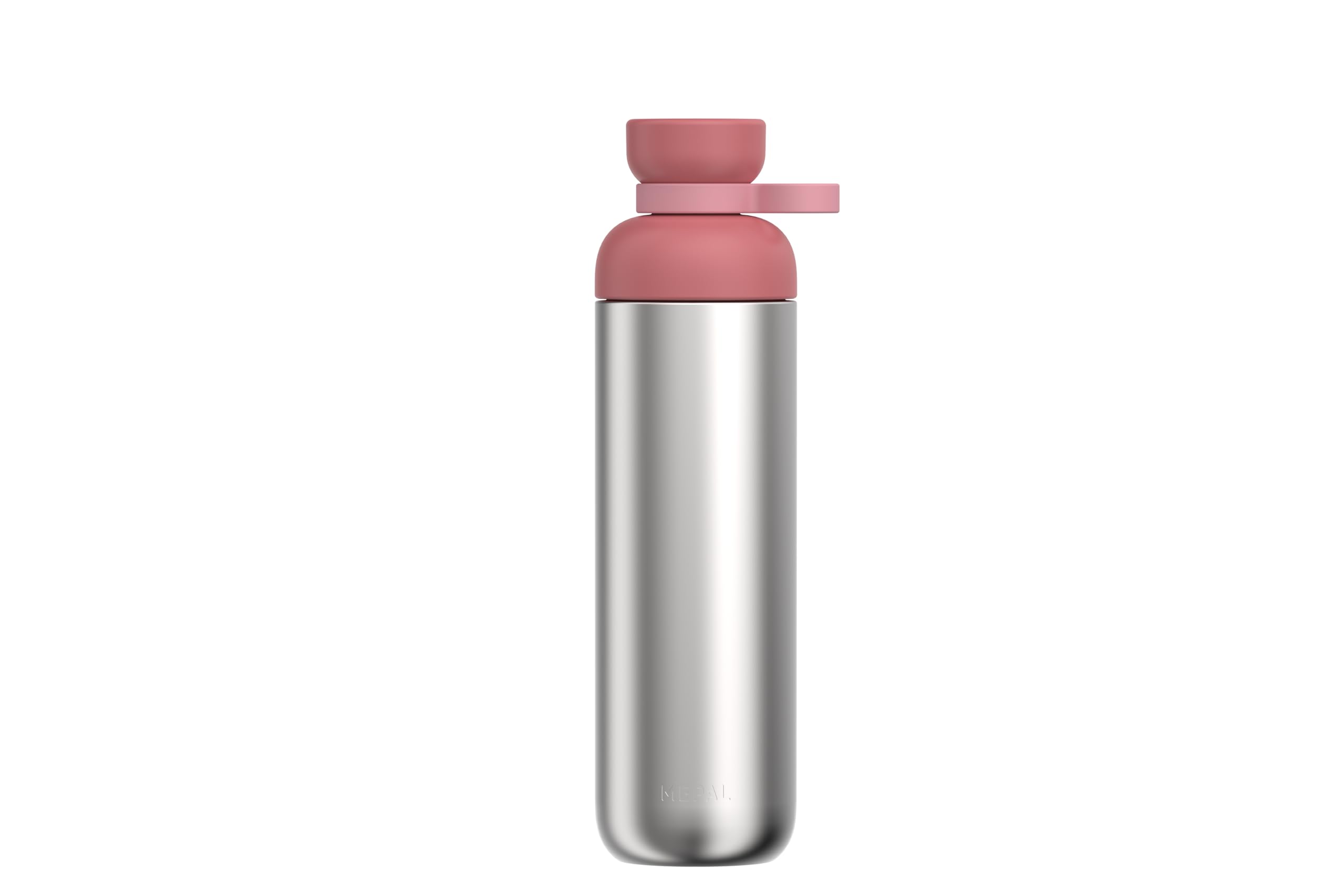 Mepal - Stainless steel water bottle Vita - Large Water Bottle - Two openings for extra drinking convenience - Leakproof and Dishwasher safe - Metal Water Bottle - 900 ml - Vivid mauve