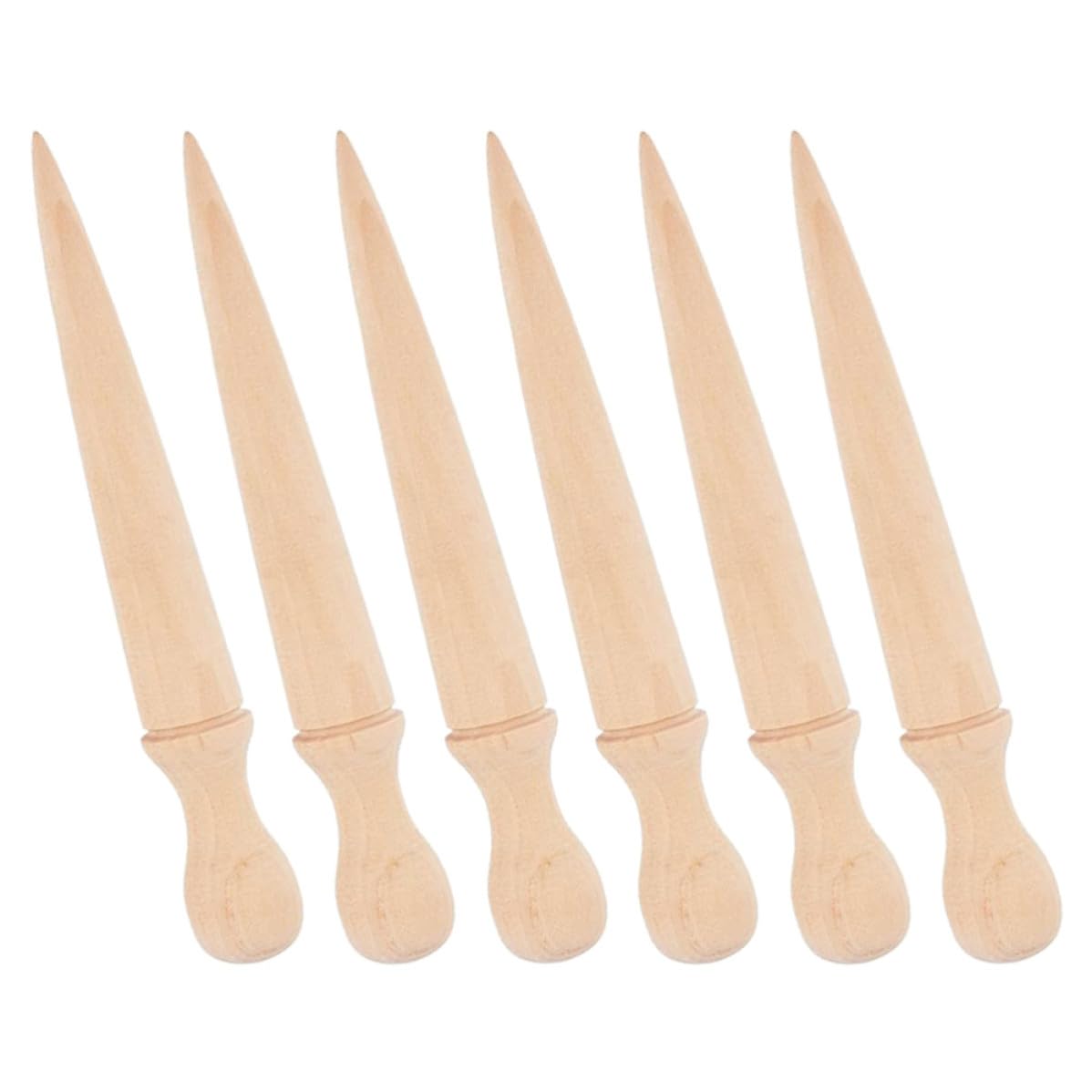 BESPORTBLE 6 Piezas Herramienta Manual de Jardinería Mango de Madera, Fácil de Limpiar, para Excavar y Sembrar Jardín, Utensilio Versátil para Entusiastas Jardinería