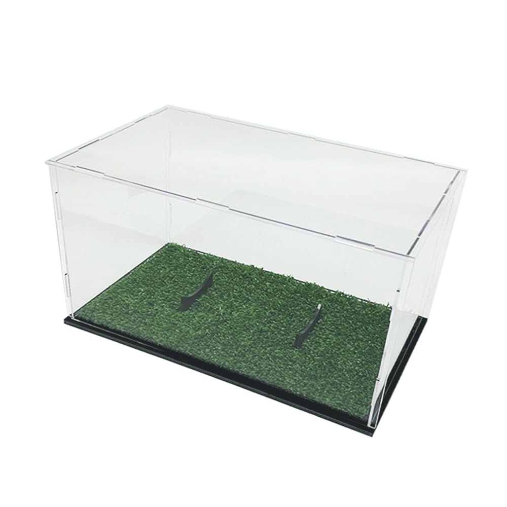 Vitrine transparente en acrylique avec support pour ballon, 31,8 x 18 x 19 cm, idéale pour les souvenirs et les objets de collection