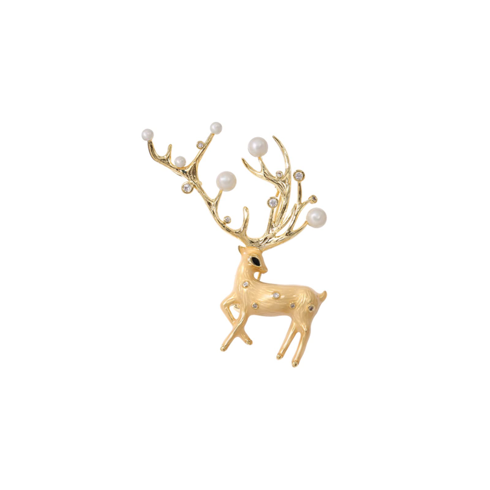 Broche Pins Broche para Solapa Broche Breastpin Fawn Christmas Brooch Femininity Personality Sweater Brooch Cute Japanese Coat Pin Fixed Clothes