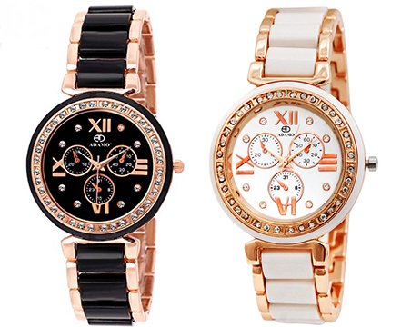 ADAMO Combo Formal Women Wrist Watch A806KM0102 (B06WRQKGZ5) Amazon Price History, Amazon Price Tracker