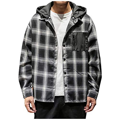 Preisvergleich Produktbild Eternali Herren Softshelljacke Übergangsjacke Windstopper Windbreaker Männer Freizeit Sport Outdoor Hoodie Herren Light Lange Ärmel Jacke Mäntel Jacket
