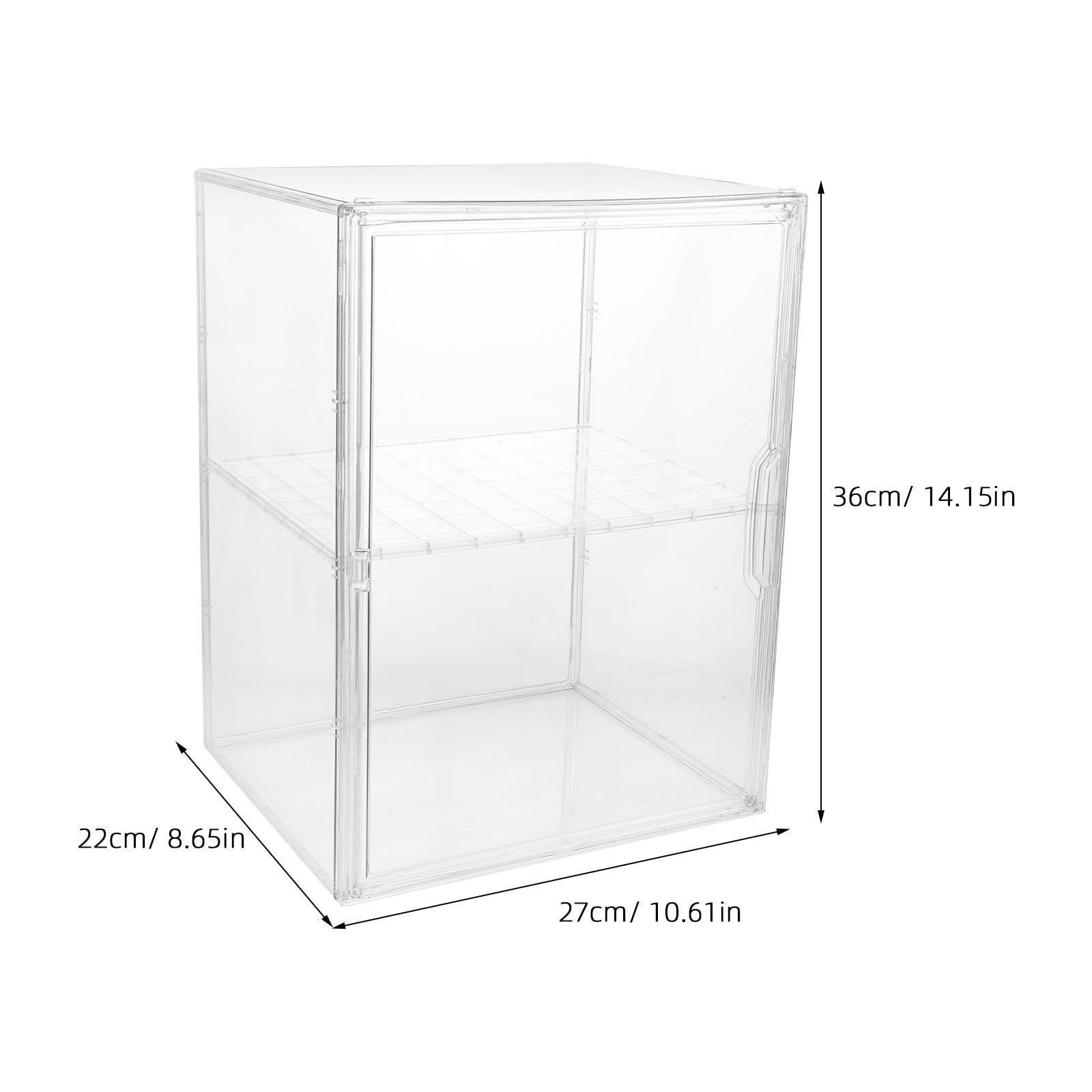 Organizer na butelki dla niemowląt do blatu 14,2 x 10,6 x 8,7 cala Przezroczysta szafka do przechowywania butelek, smoczków, części laktatora i słoiczków na jedzenie w pokoju dziecięcym