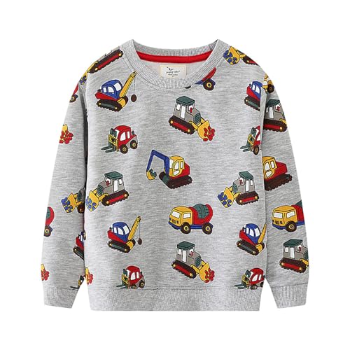 Boys Sweatshirts Casual Sweatshirts Cotton Sweatshirts Long Sleeve T-shirts Crew Neck Cartoon Tops for Boys-659