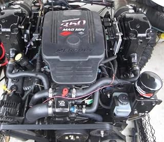5.0L 5.7L 6.2L MAG MPI 350 w/BRAVO Mercruiser Quicksilver OEM Service Kit; Fuel & Oil Filter(s), Impeller, & AC Delc Spark Plugs - Master kit includes Distributor Cap/Rotor & Plug Wires