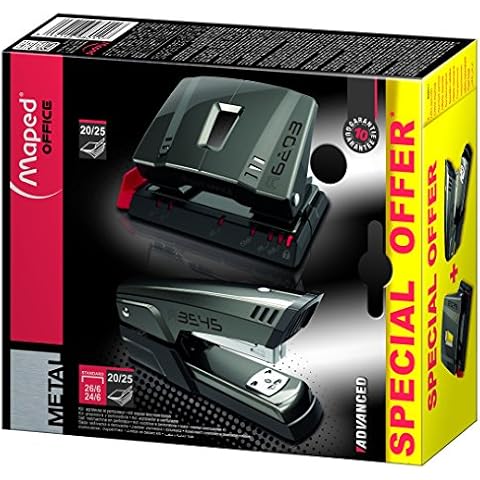 Maped Advanced Stapler and Hole Punch Set, 898011 Cover