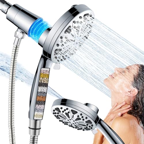Filtered Handheld Shower Head with Magnetic: SOMDARHK 10-Mode High Pressure Filter Shower Heads with...