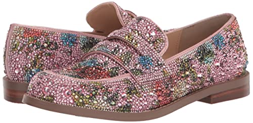 Betsey Johnson Women's Aron Loafer, Floral Multi, 9 #TOP6