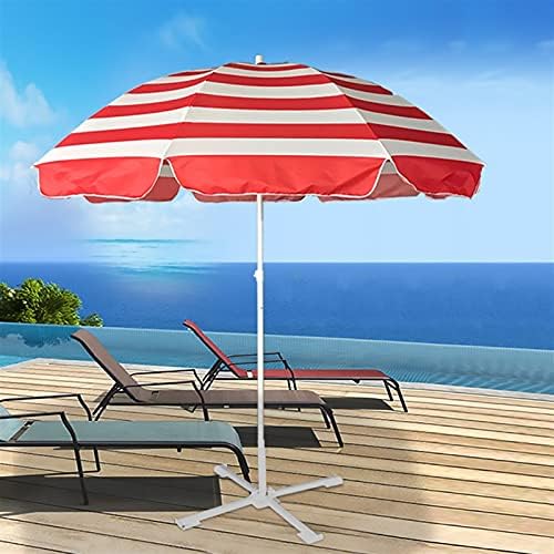 Umbrella Striped Patio Umbrella with 3-Layer Windproof Ribs,Beach Umbrella Outdoor Table Umbrella for Garden/Backyard/Pool,