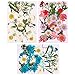 Produktbild Veraing 106 Stück Gepresste Blumen, Natürliche Gepresste Blumen Getrocknete Blätter Getrocknet Gänseblümchen Gemischt für Kunst Basteln DIY Harz Scrapbooking Handwerk Karten Machen