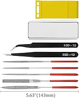 Vista 5 de XINGYHENG Juego de 27 herramientas básicas de modelador para Gundam Kit de herramientas con caja de plástico para ensamblar modelo, automóvil