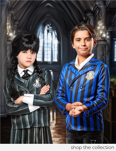 Chaqueta disfraz uniforme Nevermore para niño talla L miniatura 6