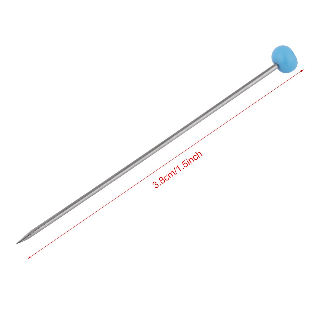 Nettoppo Perni da Cucito da 1000 Pezzi Perni da Testa A Sfera in Vetro da 38 Mm per Componenti di Gioielleria Sartoriale Decorazione di Fiori con Astucci Trasparenti, 10 Colori
