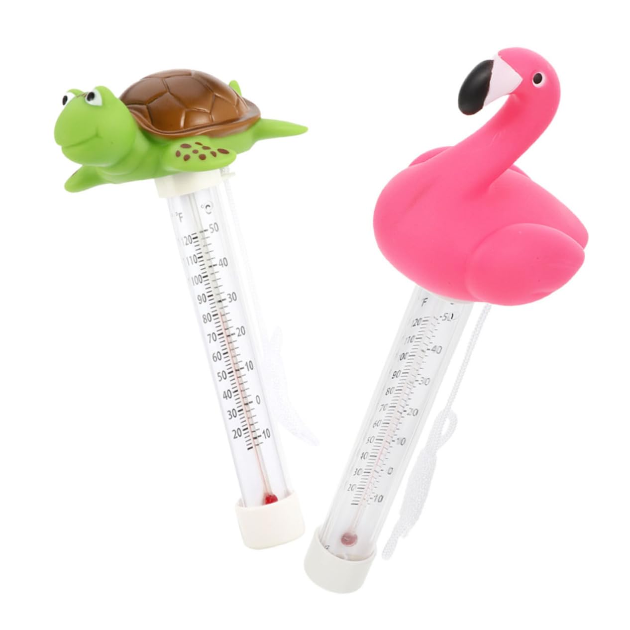 TOYANDONA 4 Set Termometro Per L'acqua in Fenicottero Galleggiante Termometro Per Vasca Idromassaggio Per La Temperatura Della Piscina Acqua Vasca Plastica 2 Pezzi*4