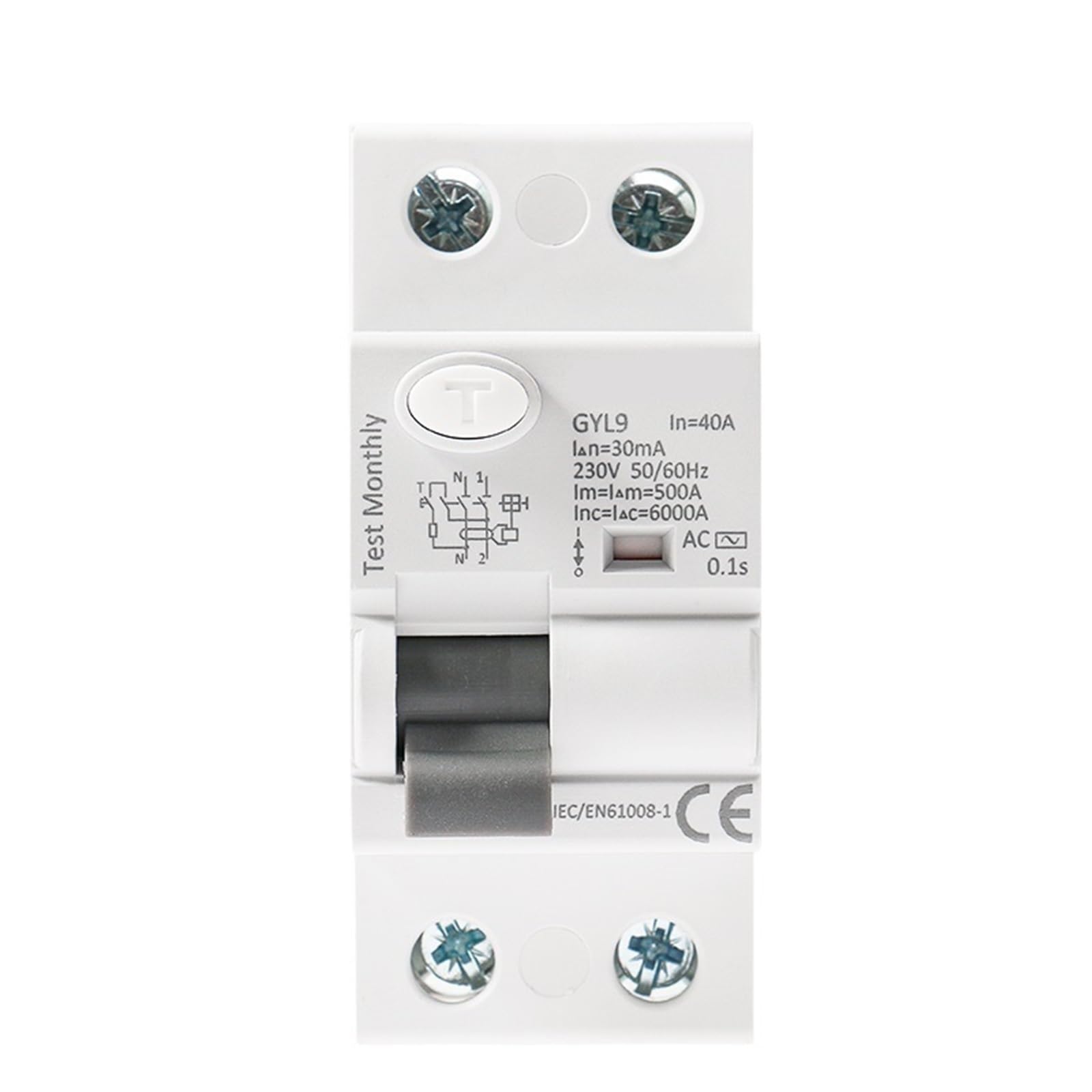 Interrupteur différentiel type AC 2P 100A pour sécuriser la maison moderne - 6
