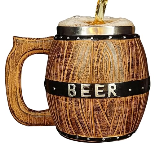 Taza de cerveza de 550 ml con mango ergonómico para bar en casa 2