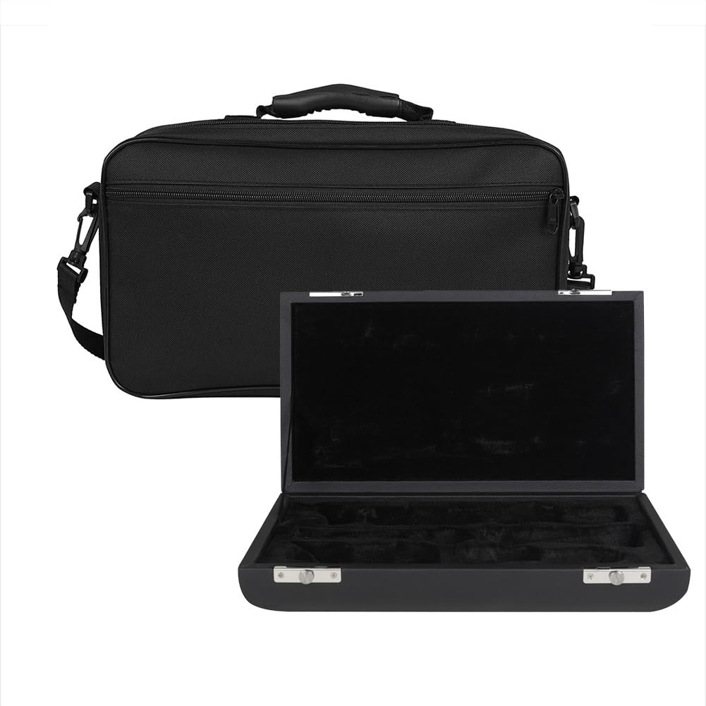 Estuche para Oboe, Bolso de Cuero Negro Especial para Oboe, Bolso de Transporte de un Solo Hombro, Tela Oxford Impermeable, Accesorios para Instrumentos de Viento de Madera