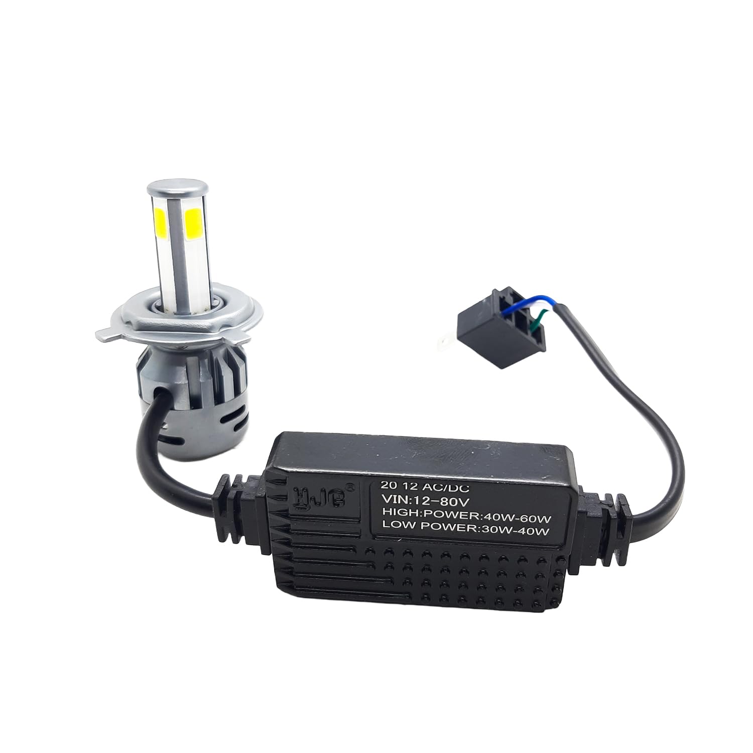 LIU HJG M4 AC-DC 40W/60W H4 Fitting LED Headlight Bulb for Motorcycle & Cars