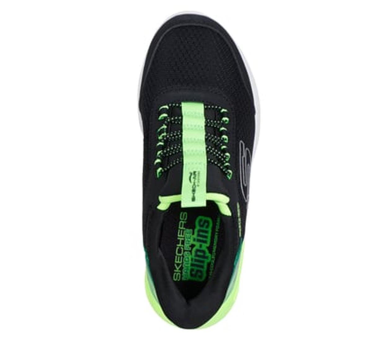 Skechers Niños Microspec MAX Brisk-Stripe Slip-In Entrenador