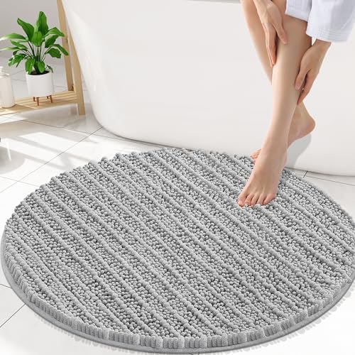 Amazon.com: Smiry Bathroom Rugs Mat Round 30x30, Soft Absorbent ...