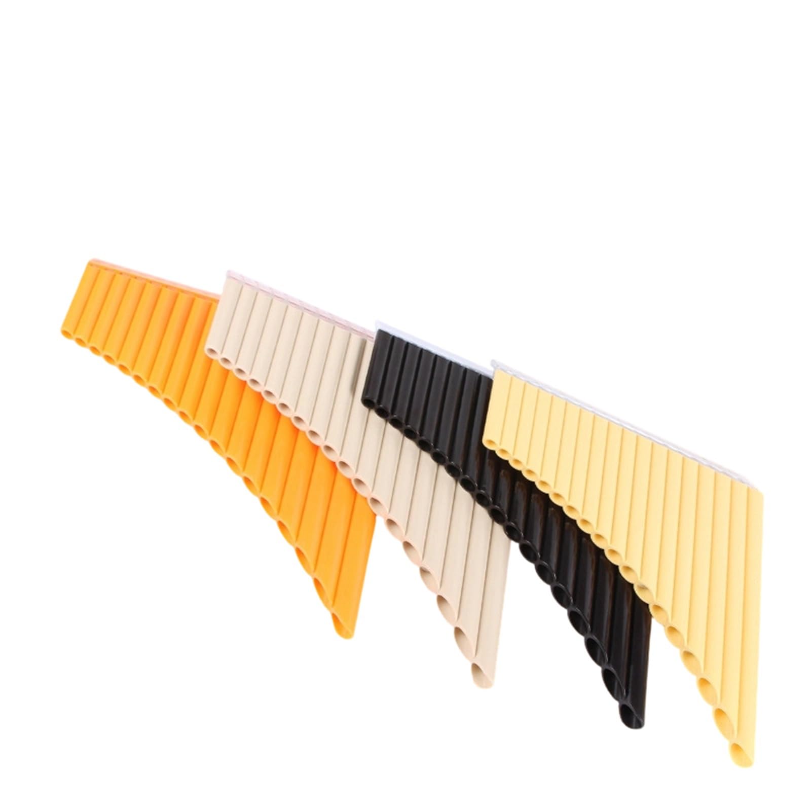 Profesjonalny Flet Pana Zmywalny Ustnik Zdejmowany Odpowiedni Do Nauki Gry Na 18piszczatkowych Fletni Pana(22-tube with white flexible tubing)