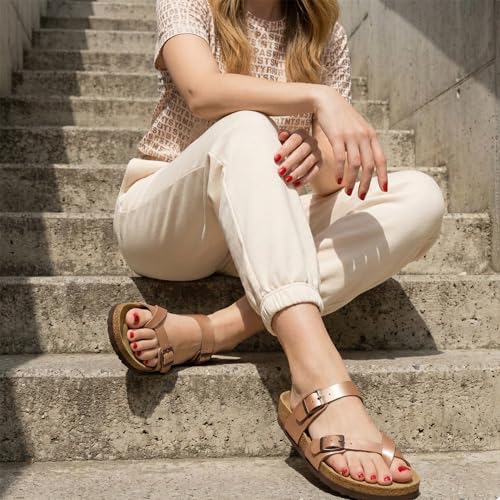 Image of CUSHIONAIRE Women's Luna Cork Footbed Sandal With +Comfort
