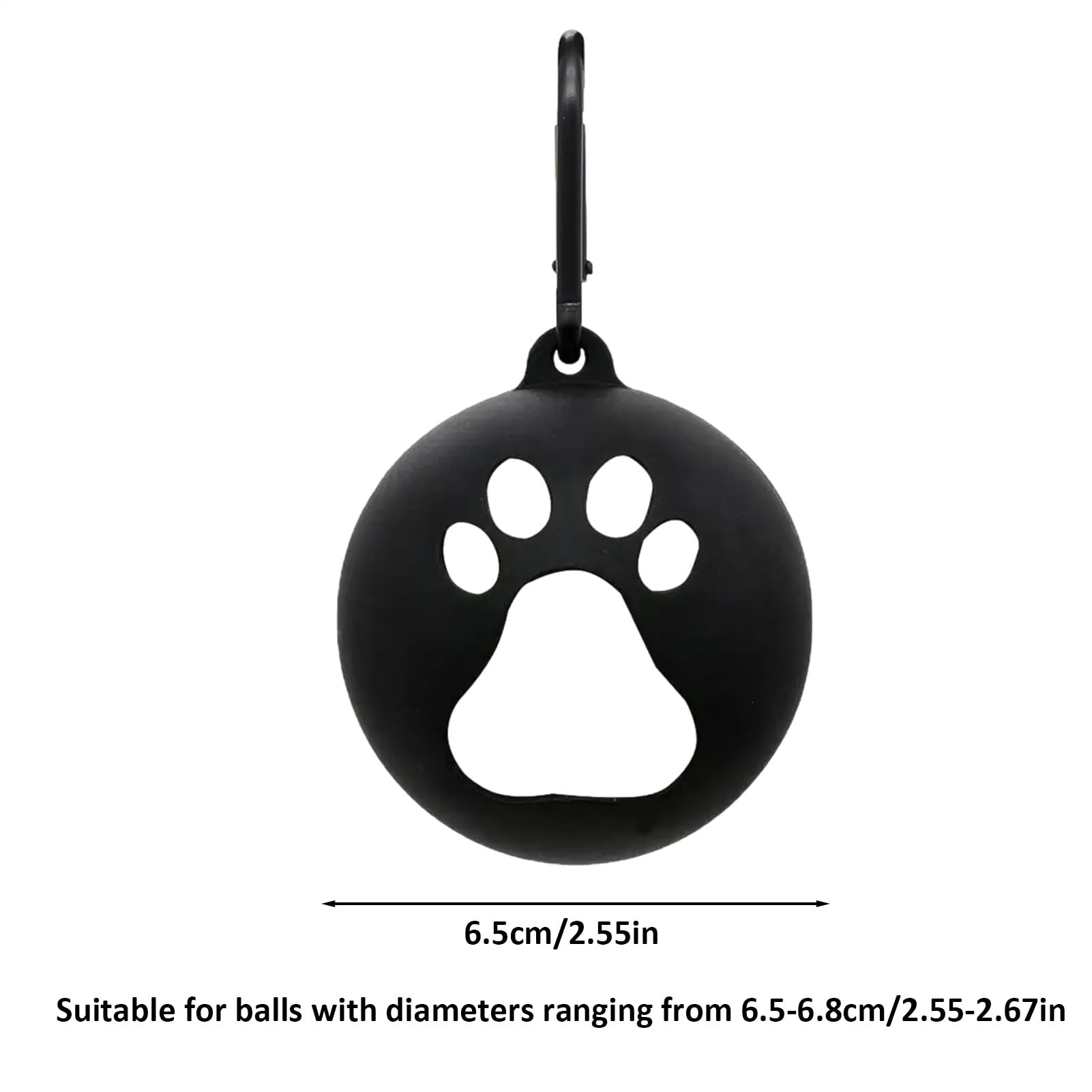Soporte De Pelota De Tenis Para Perros - Soporte De Pelota De Tenis De Silicona De 2.55-2.67 Pulgadas | Juguetes Portátiles Para Perros, Herramientas De Entrenamiento Ligeras Para Cachorros