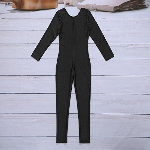 image for dPois Kids Big Girls' Long Sleeves Full Length Gymnastics Dance Jumpsu